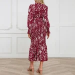 2025 Digital Printing Casual Dresses Floral Print Mini Dresses High Quality Women's Dress Small MOQ - Image 2
