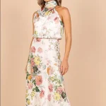 2025 Digital Printing Casual Dresses Subtropical Print Socialite High Quality Women's Dress Small MOQ