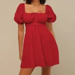 2025 Casual Dress the New Spring and Summer Short-sleeved Dress Party Led Lantern Temperament Elegant Skirt - Image 4