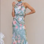 2025 Digital Printing Casual Dresses Subtropical Print Socialite High Quality Women's Dress Small MOQ - Image 3