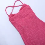 Y2K Popular Women's Clothing Sexy Woman Red Halter Neck Wrapped Mini Elegant Bodycon Dresses for Women - Image 3